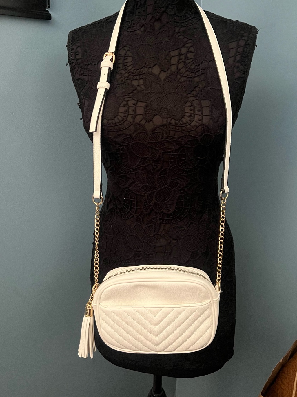 Chevron Quilted Crossbody